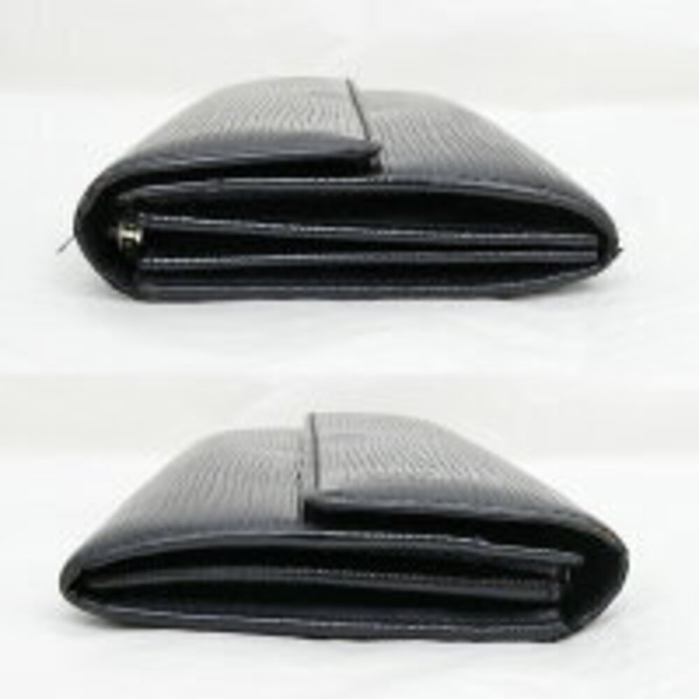 Louis Vuitton black Epi leather long flap wallet